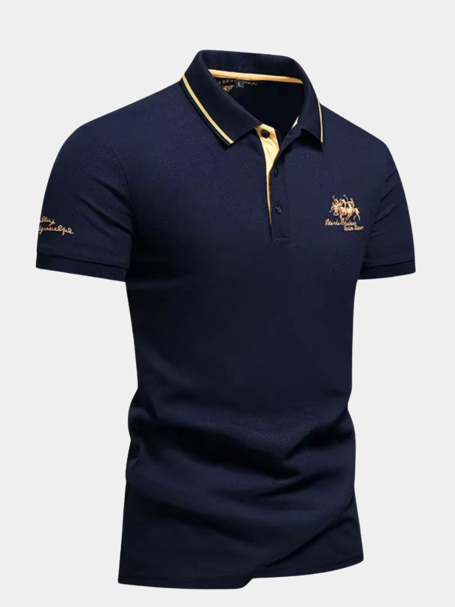 BUTTON COLLAR POLO FOR MEN