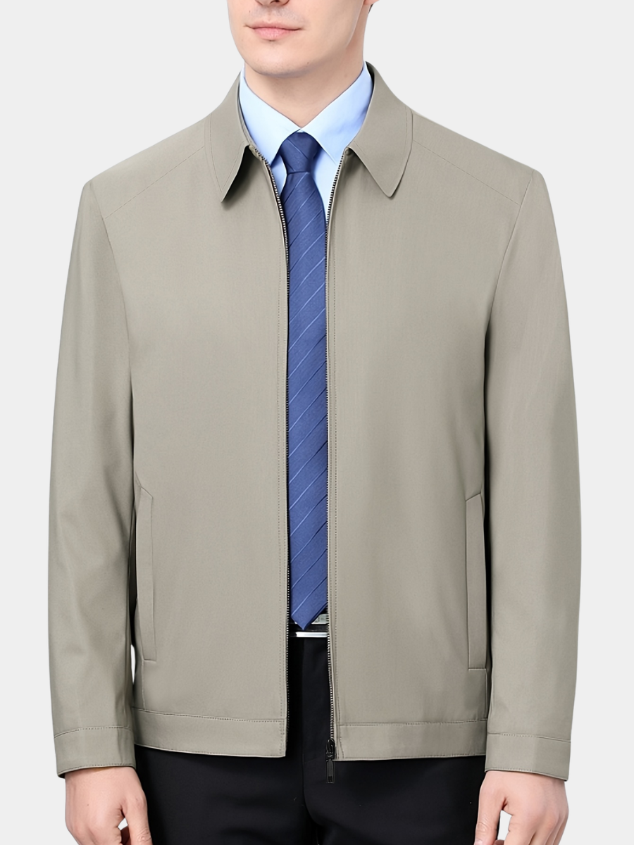 ZIPPER LAPEL JACKET FOR MEN
