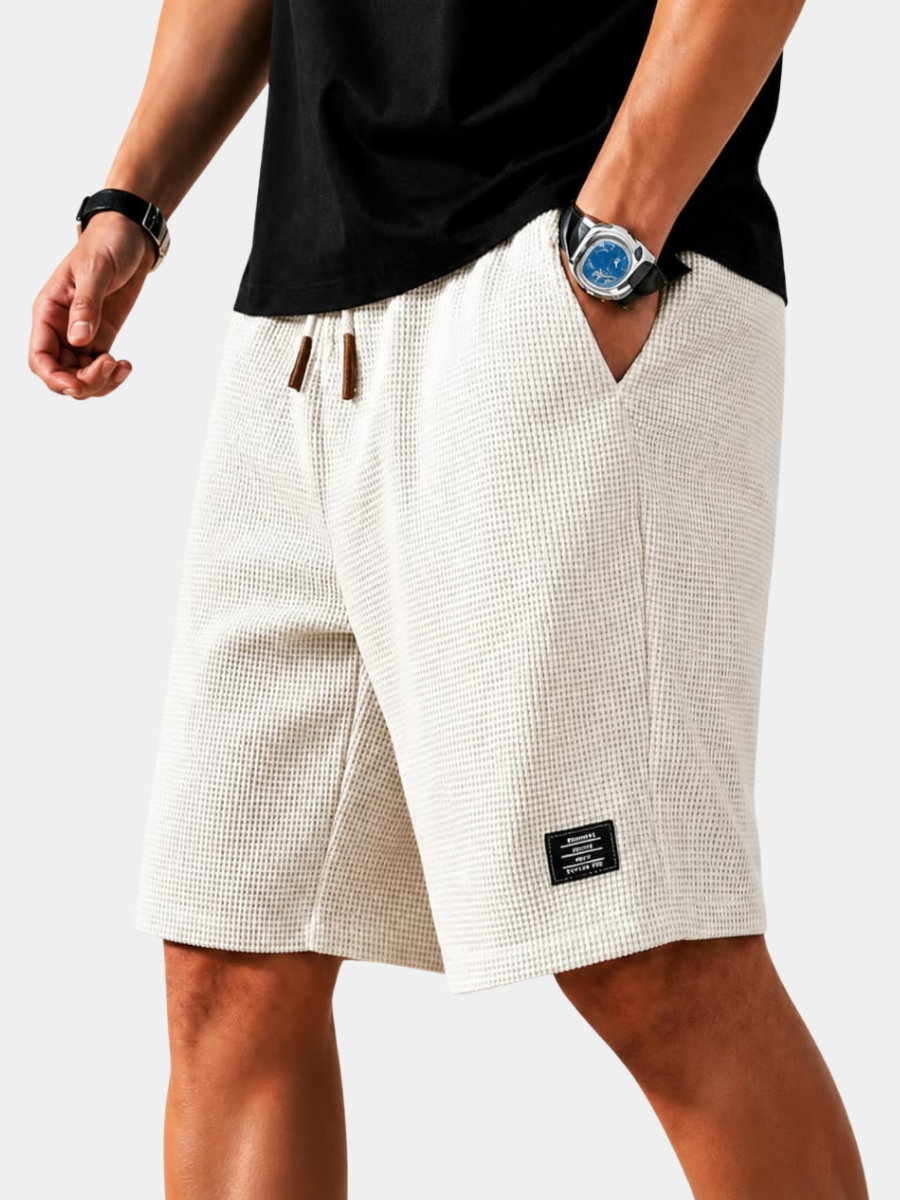 WAFFLE BERMUDA SHORTS FOR MEN