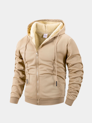 FLEECE ZIPPER HOODIE FOR MEN