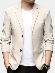 TEXTURED SUIT JACKET FOR MEN