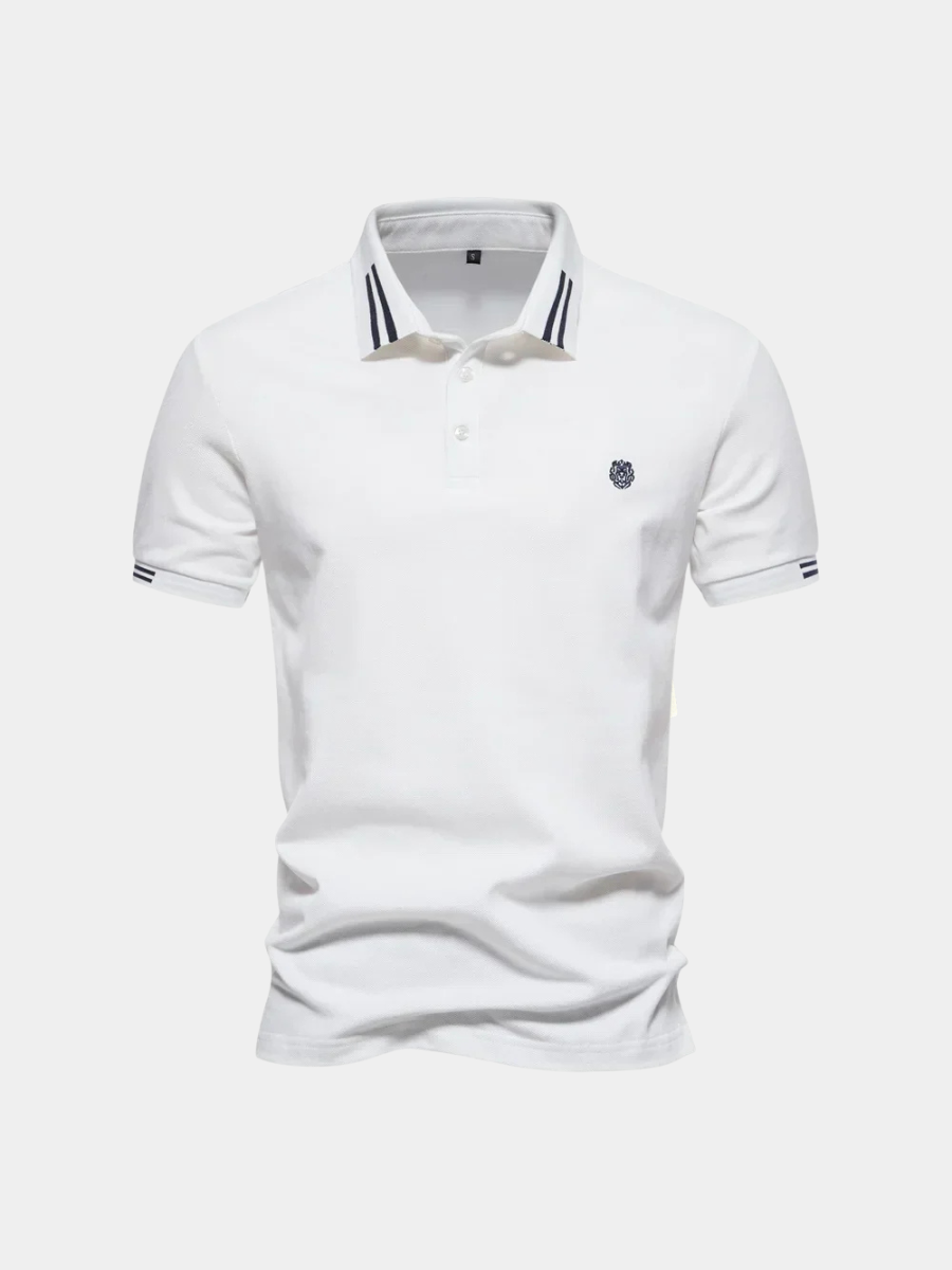 CONTRAST PIQUE POLO FOR MEN