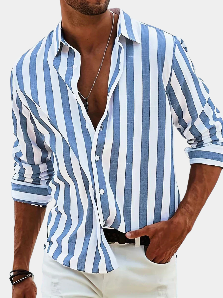 STRIPED SUMMER SHIRT FOR MEN