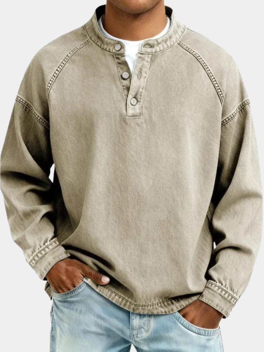 RETRO BUTTON SHIRT FOR MEN