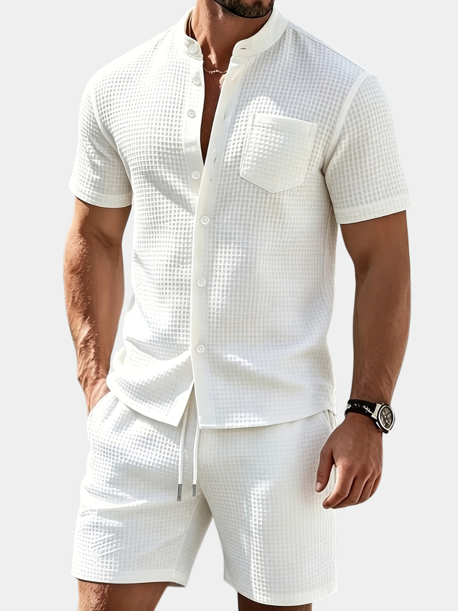 WAFFLE KNIT COORDS FOR MEN