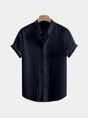TEXTURED BUTTON FRONT SHIRT FOR MEN