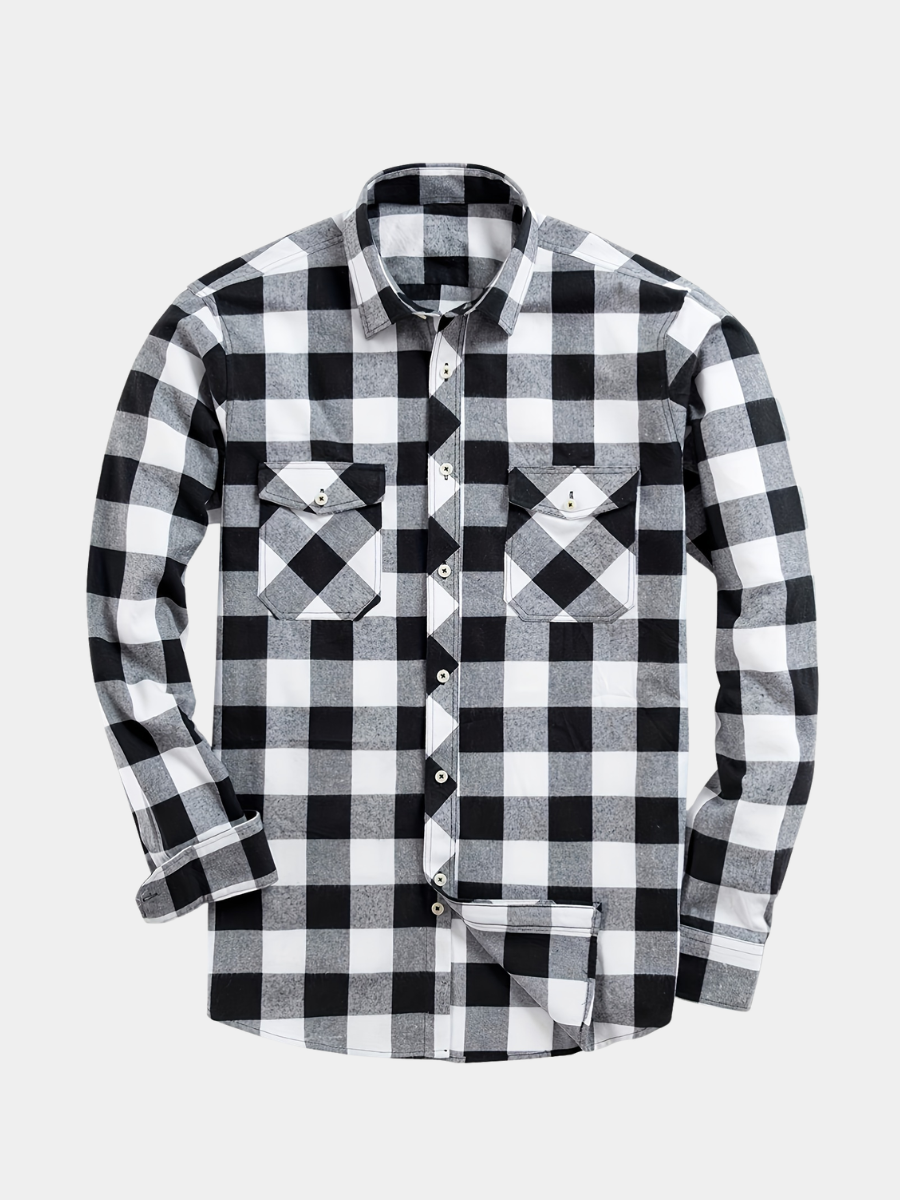 PLAID FLANNEL SHIRT FOR MEN