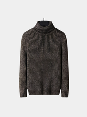 TEXTURED TURTLENECK SWEATER FOR MEN