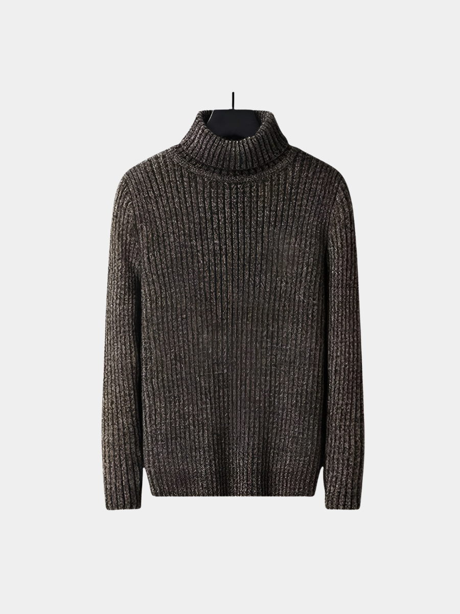 TEXTURED TURTLENECK SWEATER FOR MEN