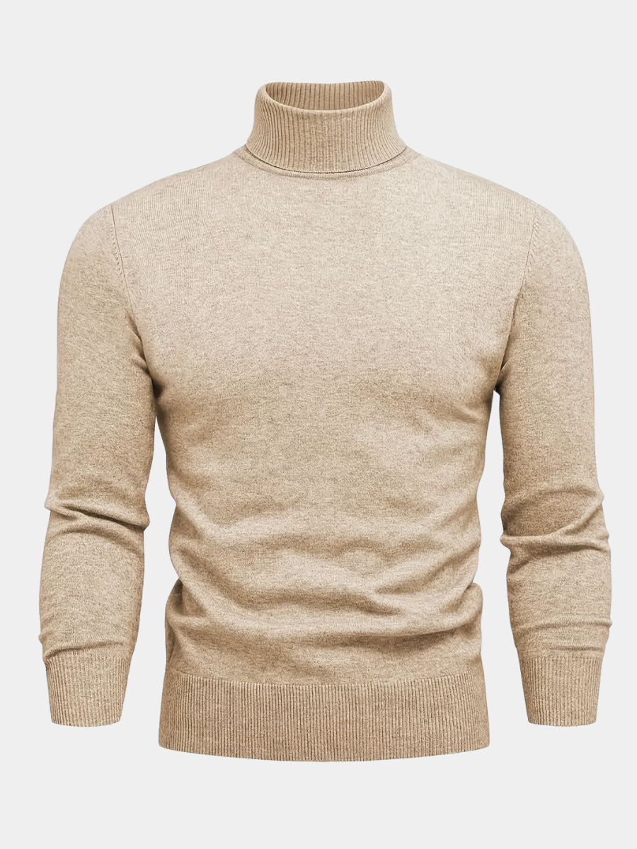 HIGH NECK KNIT SWEATER FOR MEN