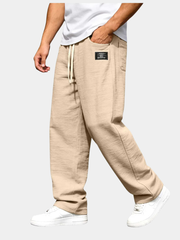 RELAXED STRAIGHT TROUSERS FOR MEN