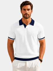 CONTRAST TRIM POLO FOR MEN