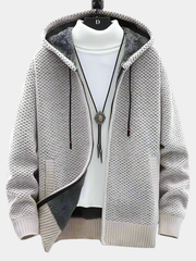 KNITTED HOODIE FOR MEN