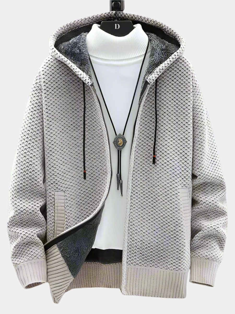 KNITTED HOODIE FOR MEN