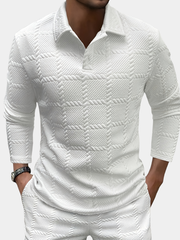 JACQUARD POLO SHIRT FOR MEN