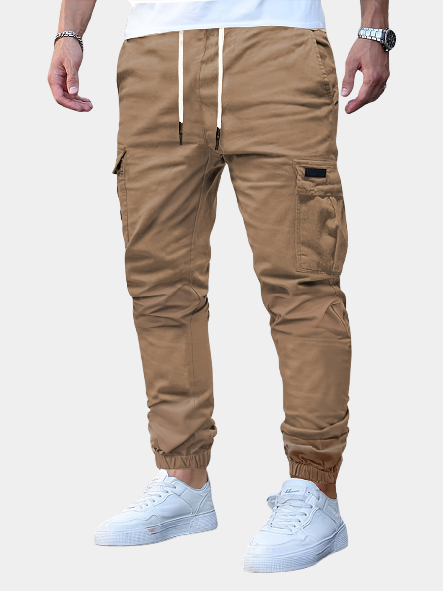 MID WAIST CARGO TROUSERS FOR MEN