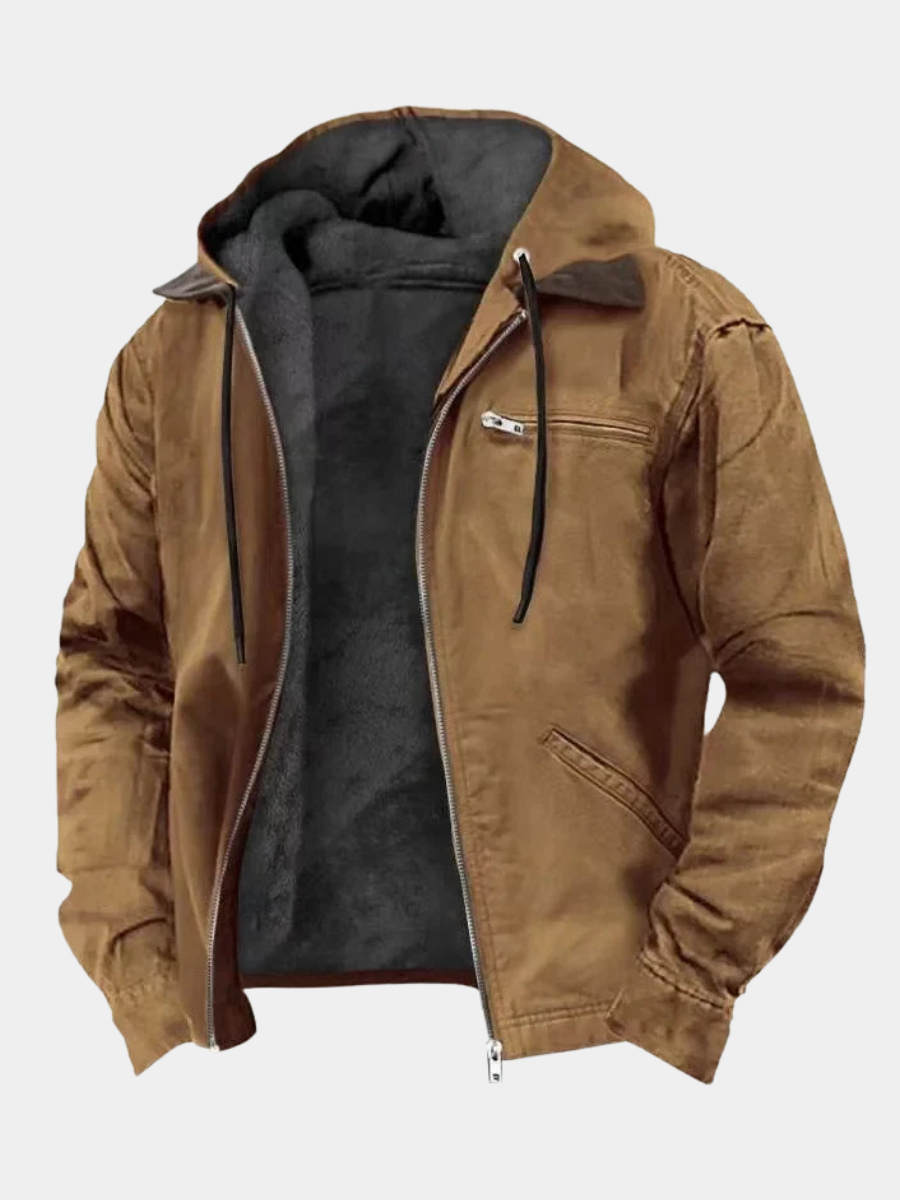 FLEECE LINED JACKET FOR MEN