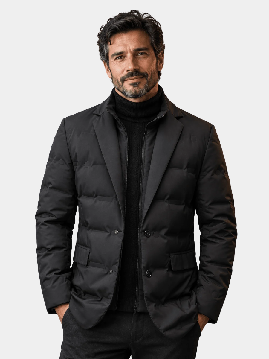 PADDED DOUBLE CLOSURE BLAZER FOR MEN