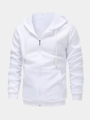 FLEECE-LINED ZIP HOODIE FOR MEN