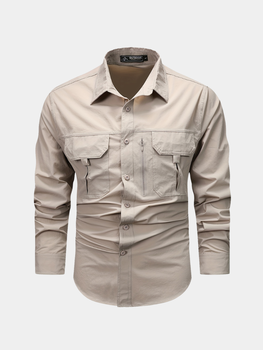 LONG SLEEVE CARGO SHIRT FOR MEN