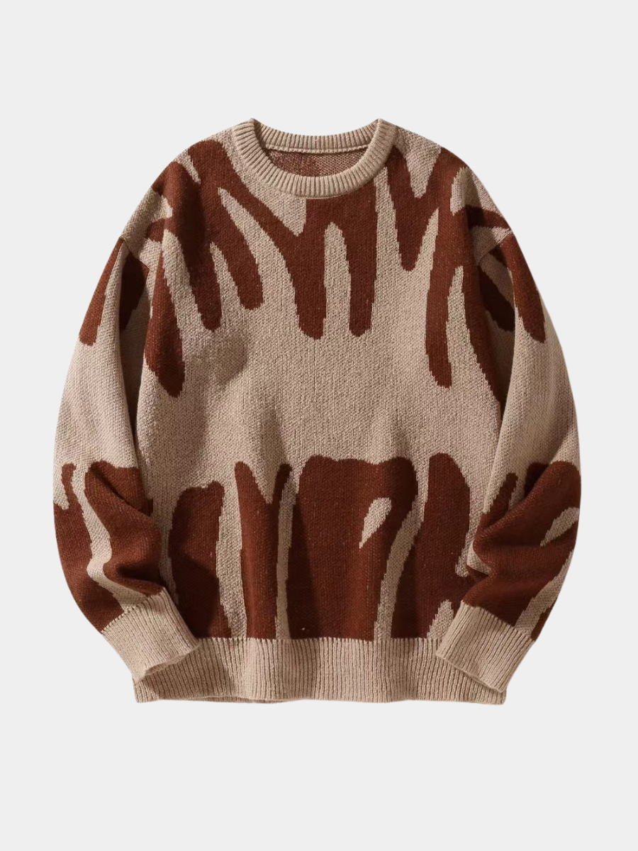 LETTER KNIT SWEATER FOR MEN