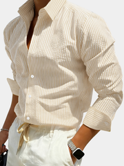 STRIPED WOVEN SHIRT FOR MEN