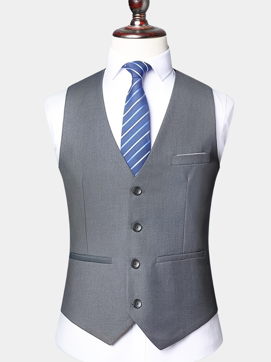 V-NECK SKINNY VEST FOR MEN
