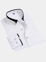 CONTRAST COLLAR SHIRT FOR MEN