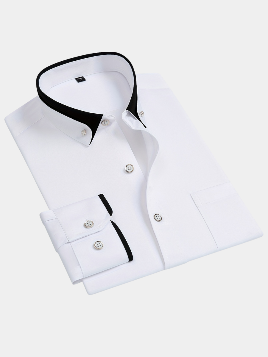 CONTRAST COLLAR SHIRT FOR MEN
