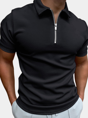 ZIP COLLAR POLO FOR MEN