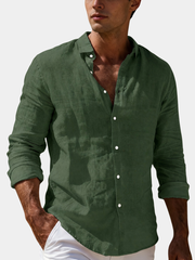 LONG SLEEVE LAPEL SHIRT FOR MEN