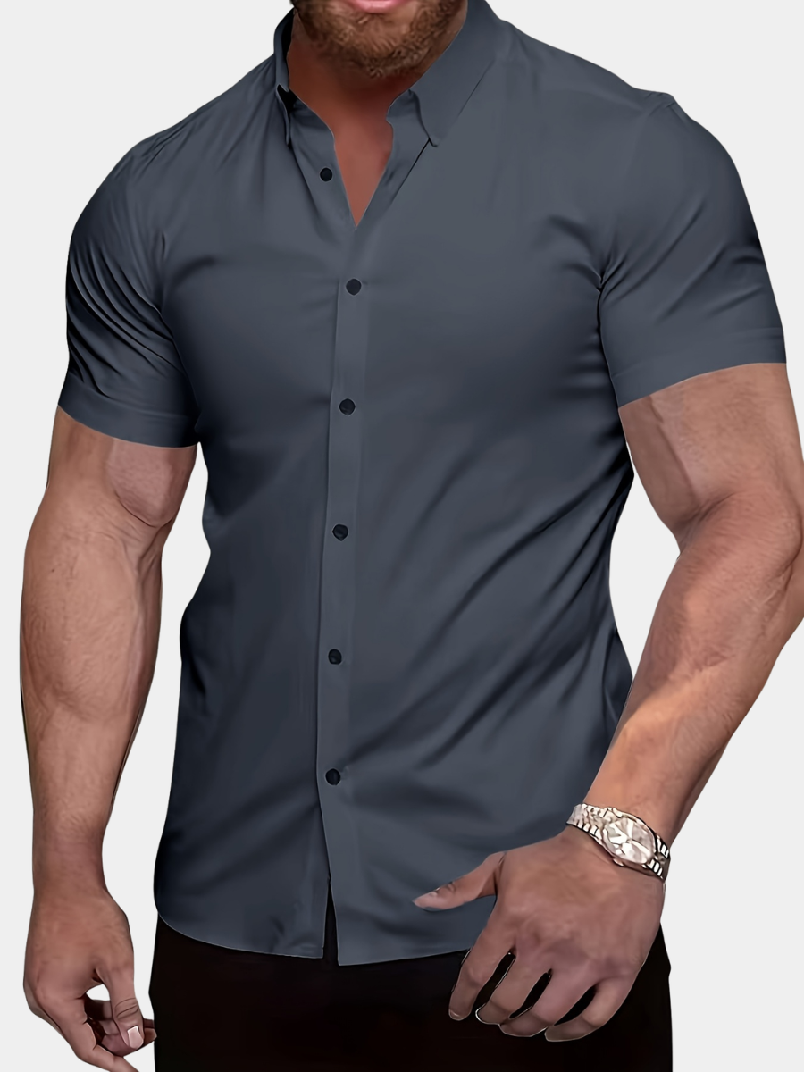 SOLID COLOR SHIRT FOR MEN
