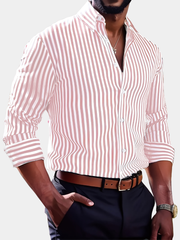 STRIPED LONG SLEEVE SHIRT FOR MEN