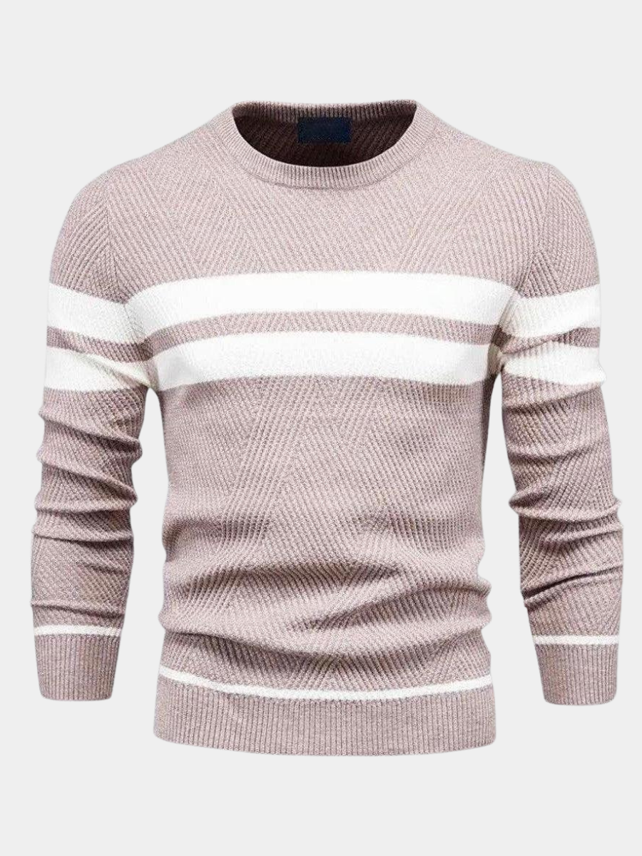 STRIPED NYLON SWEATER FOR MEN