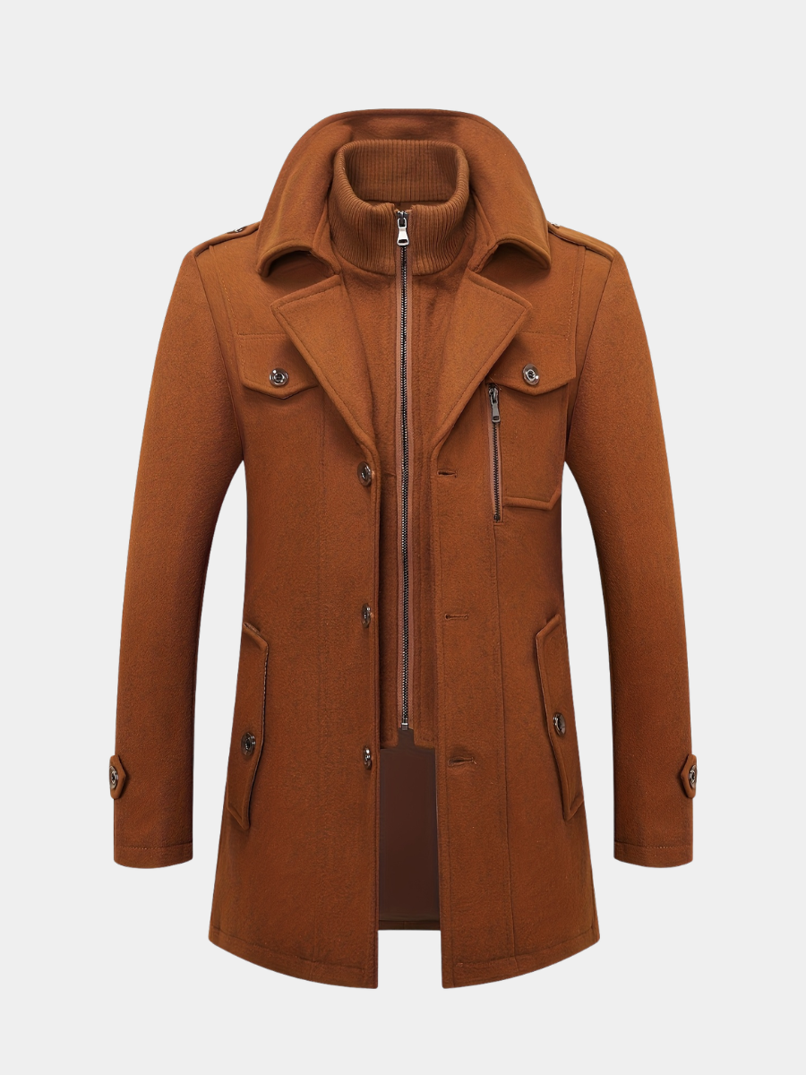 WOOL BLEND TWEED JACKET FOR MEN