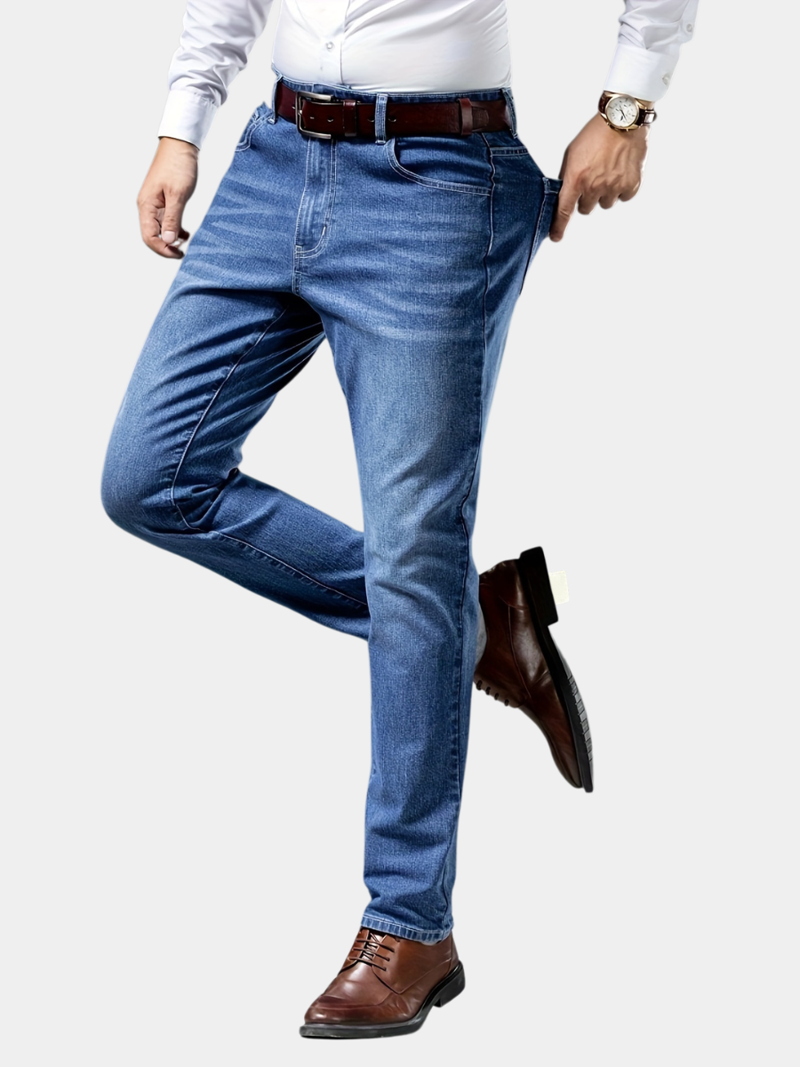 WASHED DENIM JEANS FOR MEN