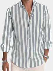 STRIPED COLLARED SHIRT FOR MEN