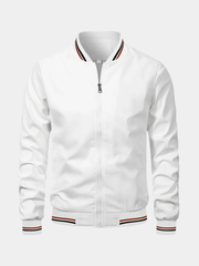CONTRAST BOMBER JACKET FOR MEN