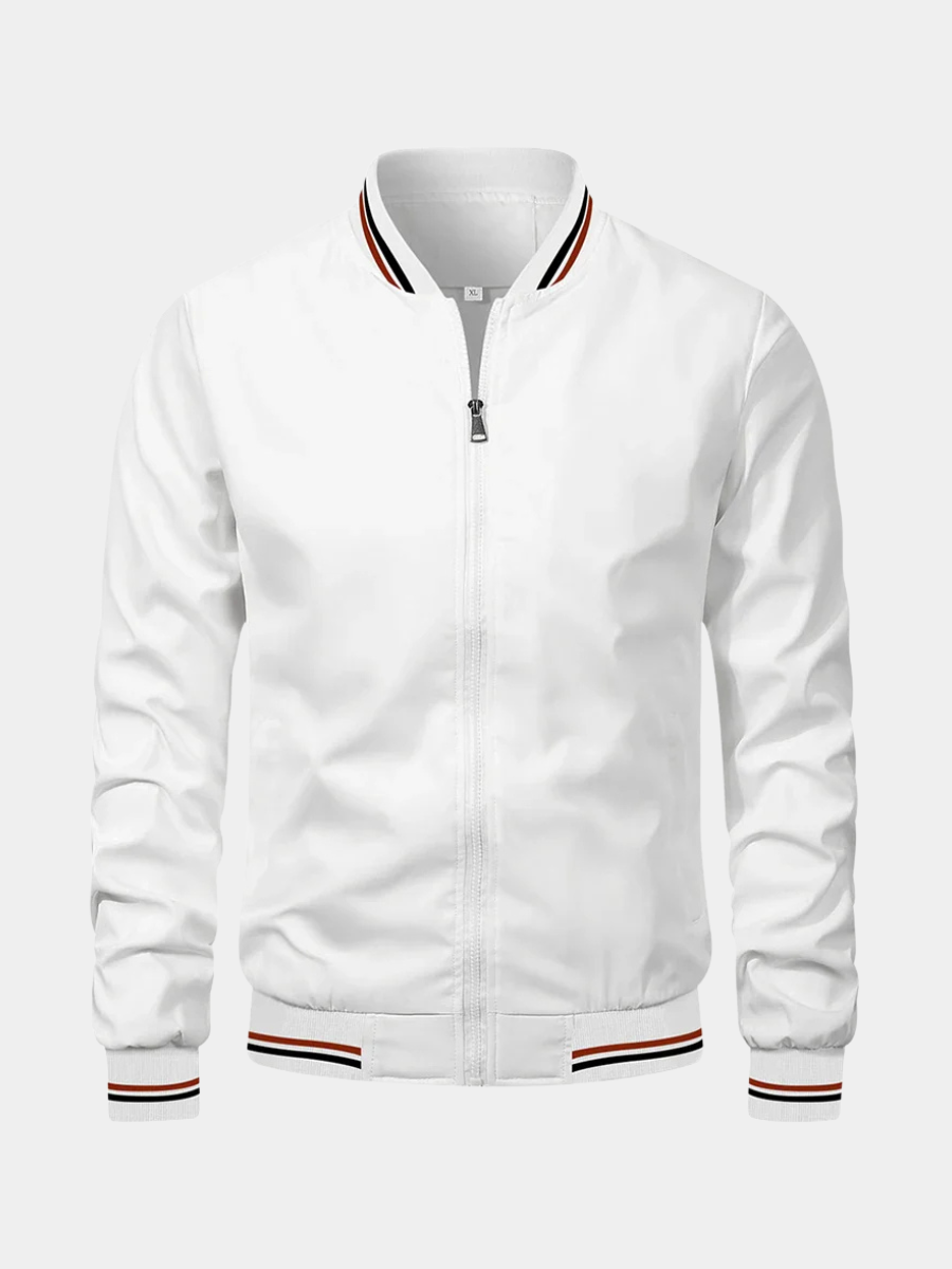CONTRAST BOMBER JACKET FOR MEN