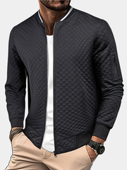 CHECKERED ZIPPER JACKET FOR MEN