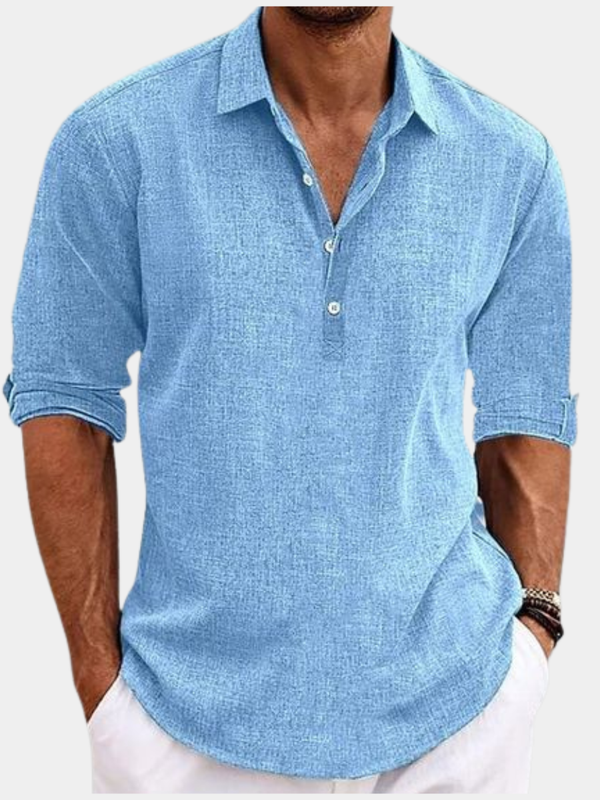 LINEN POLO SHIRT FOR MEN
