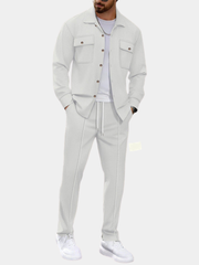 WAFFLE SET TROUSERS SHIRT FOR MEN