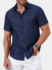 PRINTED LAPEL SHIRT FOR MEN
