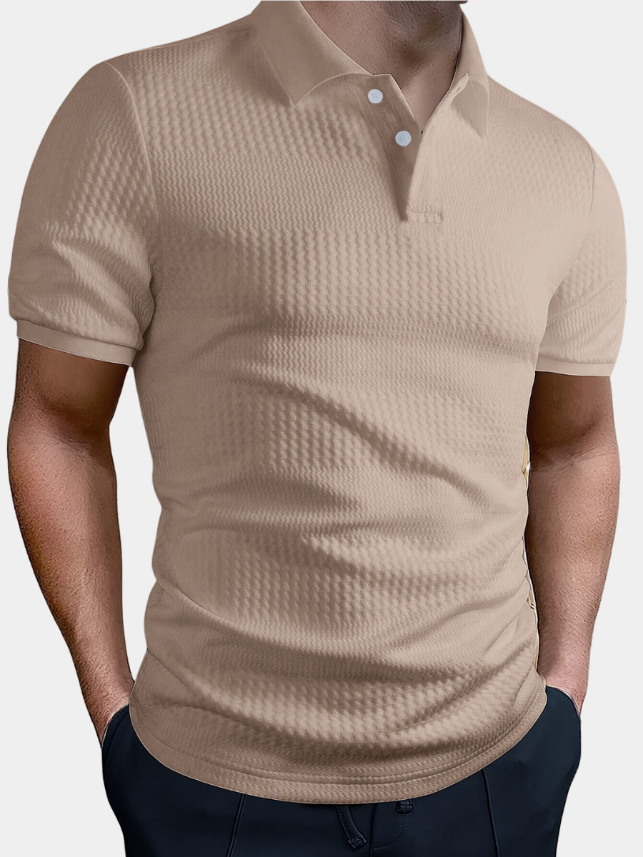 STRETCH KNIT POLO FOR MEN