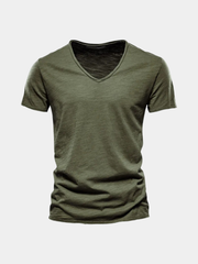 RIBBED SUMMER T-SHIRT FOR MEN
