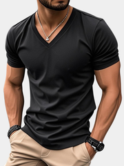 CASUAL V-NECK T-SHIRT FOR MEN