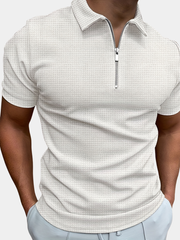 ZIPPER SHORT SLEEVE SHIRT FOR MEN
