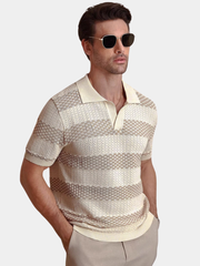 TEXTURED STRIPED SHIRT FOR MEN