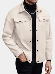 BUTTON-FRONT JACKET FOR MEN