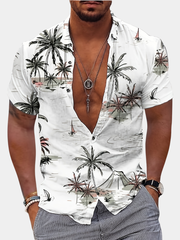 TROPICAL LAPEL SHIRT FOR MEN